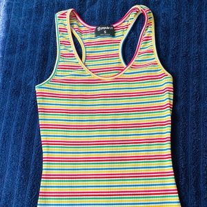 colorful striped tank